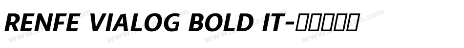 RENFE VIALOG BOLD IT字体转换